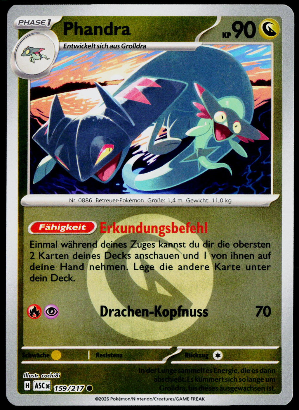 Drakloak 159/217 DE — original front scan