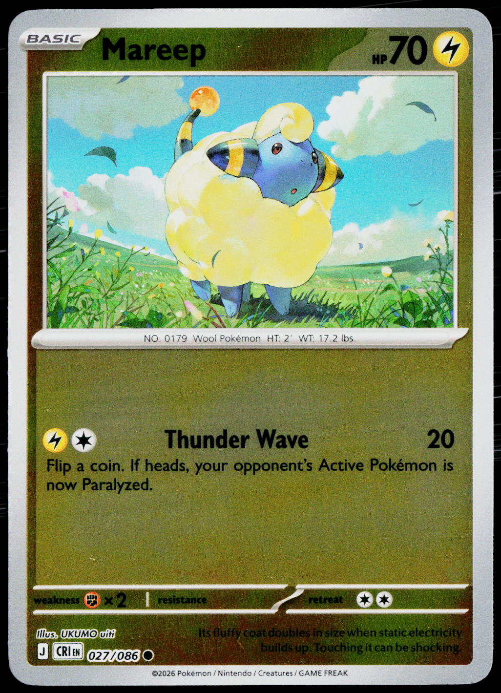 Mareep 027/086 EN — original front scan