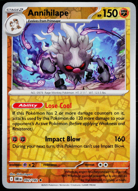 Annihilape 092/182 EN — original front scan