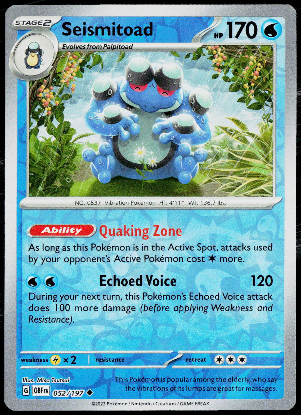 Seismitoad 052/197 EN — original front scan