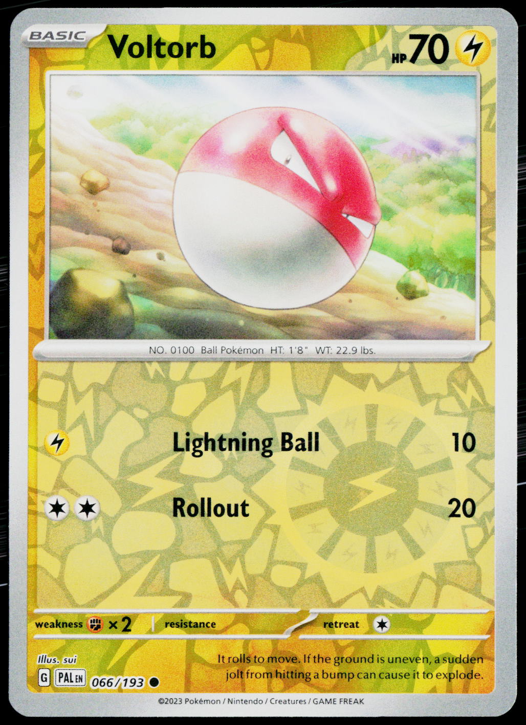 Voltorb 066/193 EN — original front scan