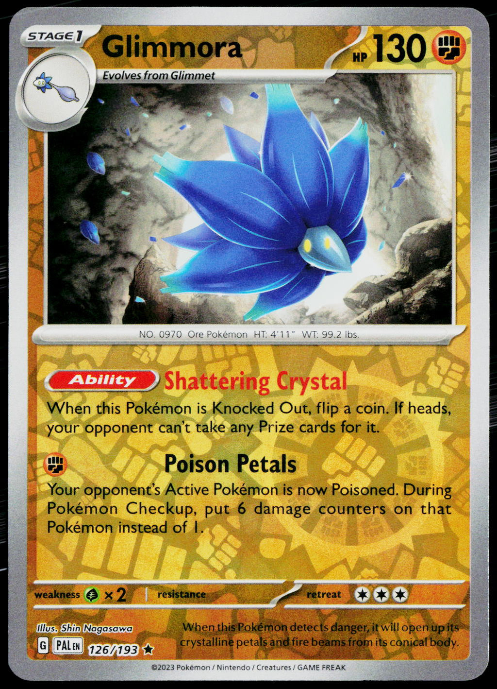 Glimmora 126/193 EN — original front scan
