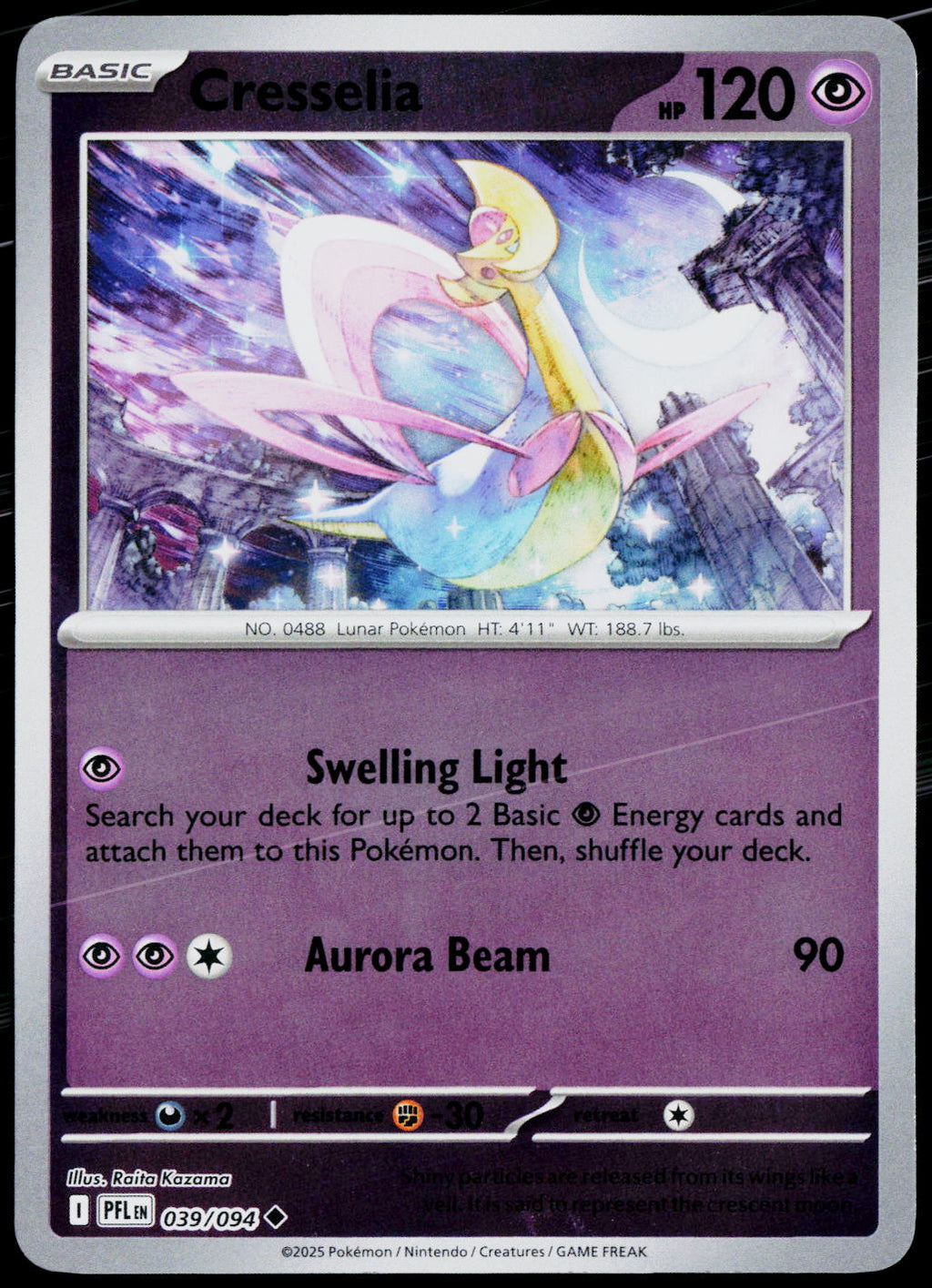 Cresselia 039/094 EN — original front scan