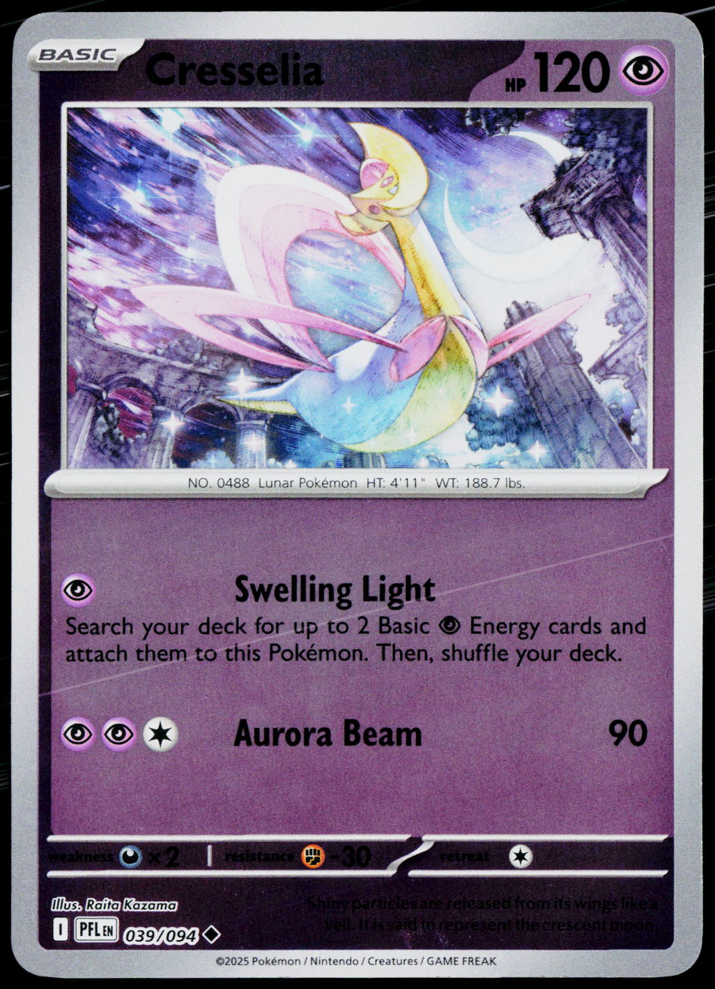 Cresselia 039/094 EN — original front scan