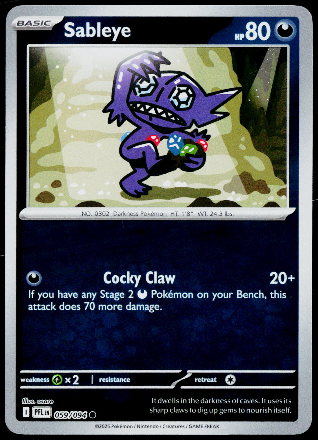 Sableye 059/094 EN — original front scan