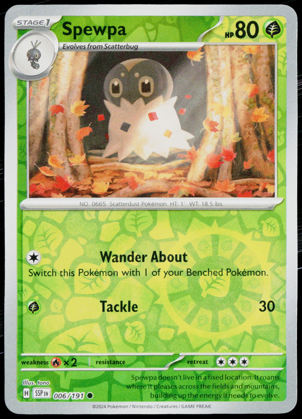 Spewpa 006/191 EN — original front scan