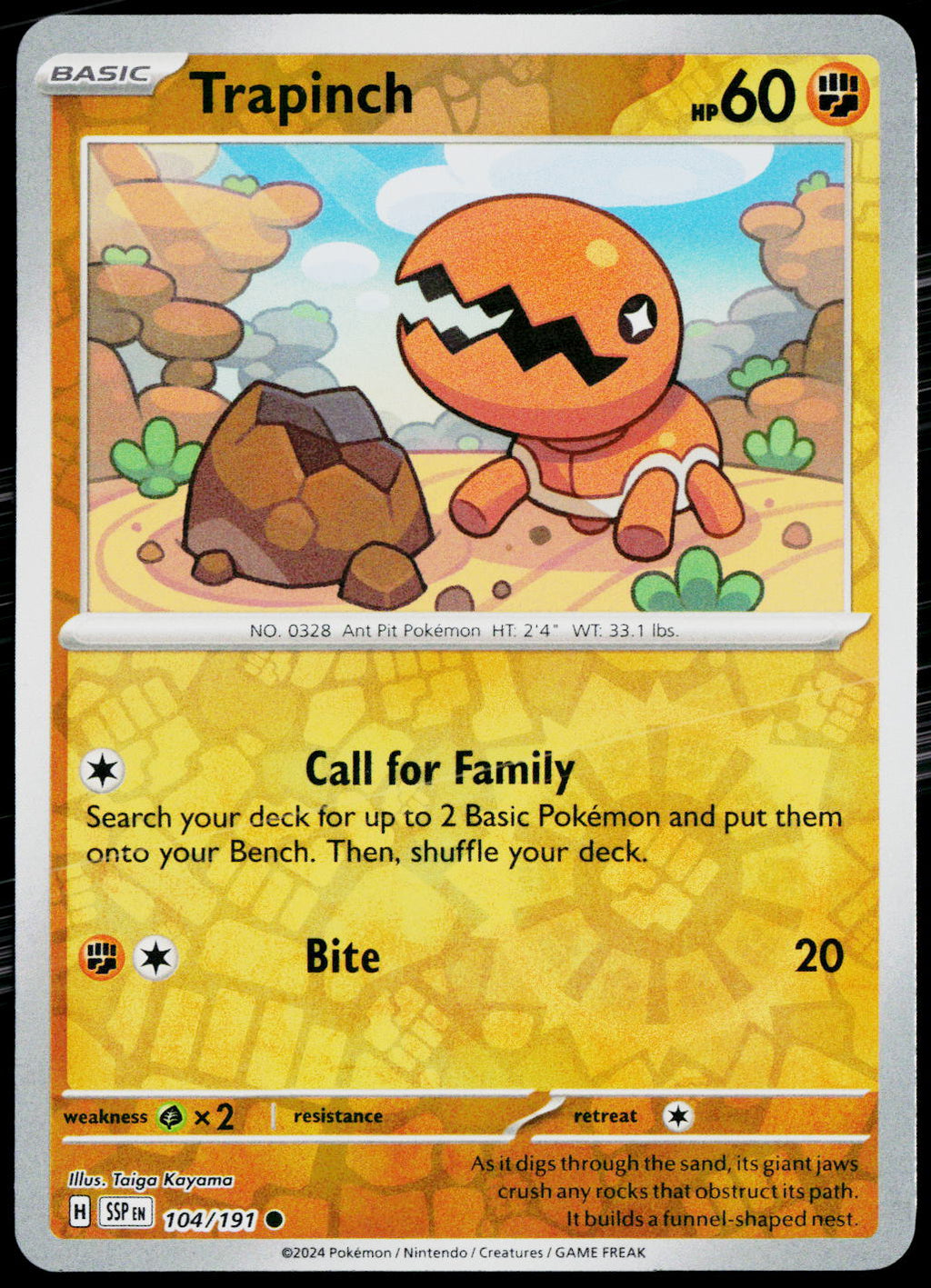 Trapinch 104/191 EN — original front scan