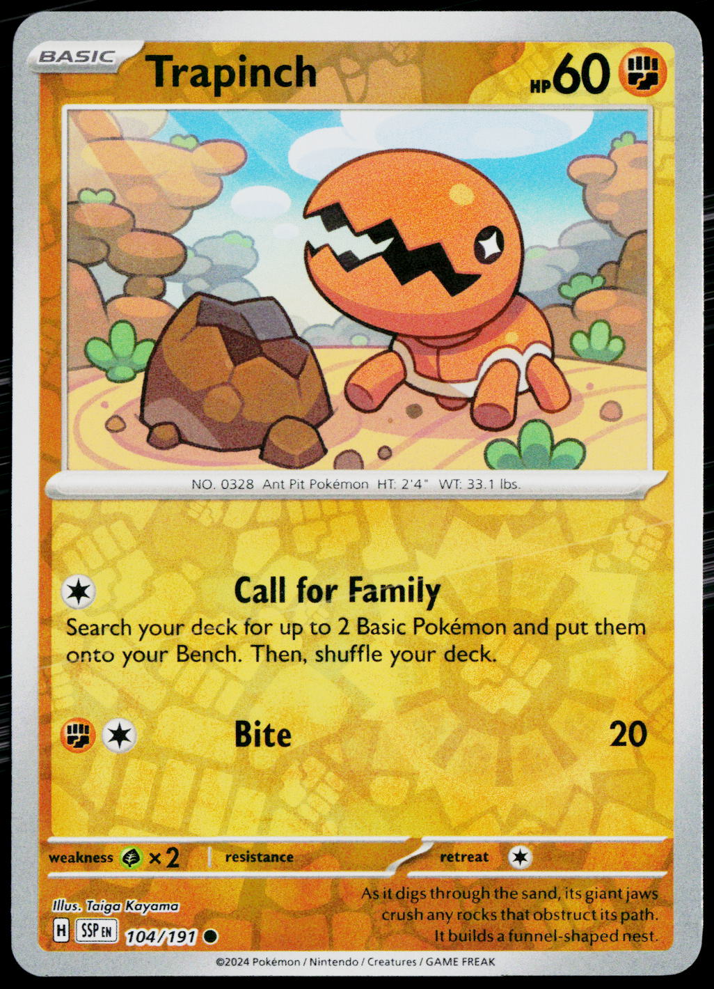 Trapinch 104/191 EN — original front scan