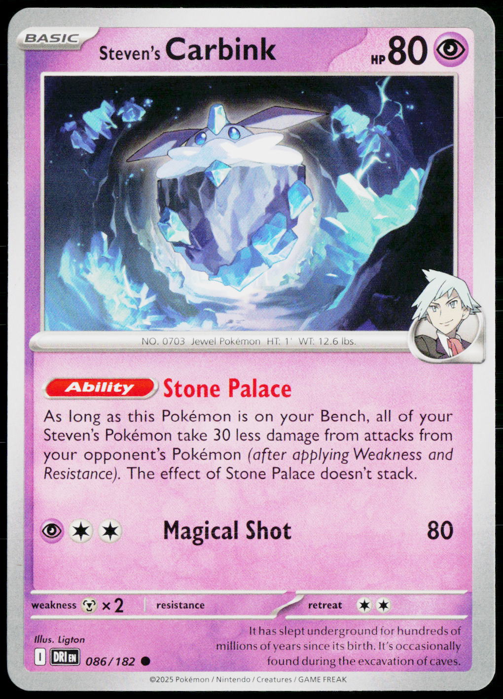 Steven's Carbink 086/182 EN non-holo - original scanned front