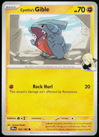 Cynthia's Gible 102/182 EN non-holo - original scanned front