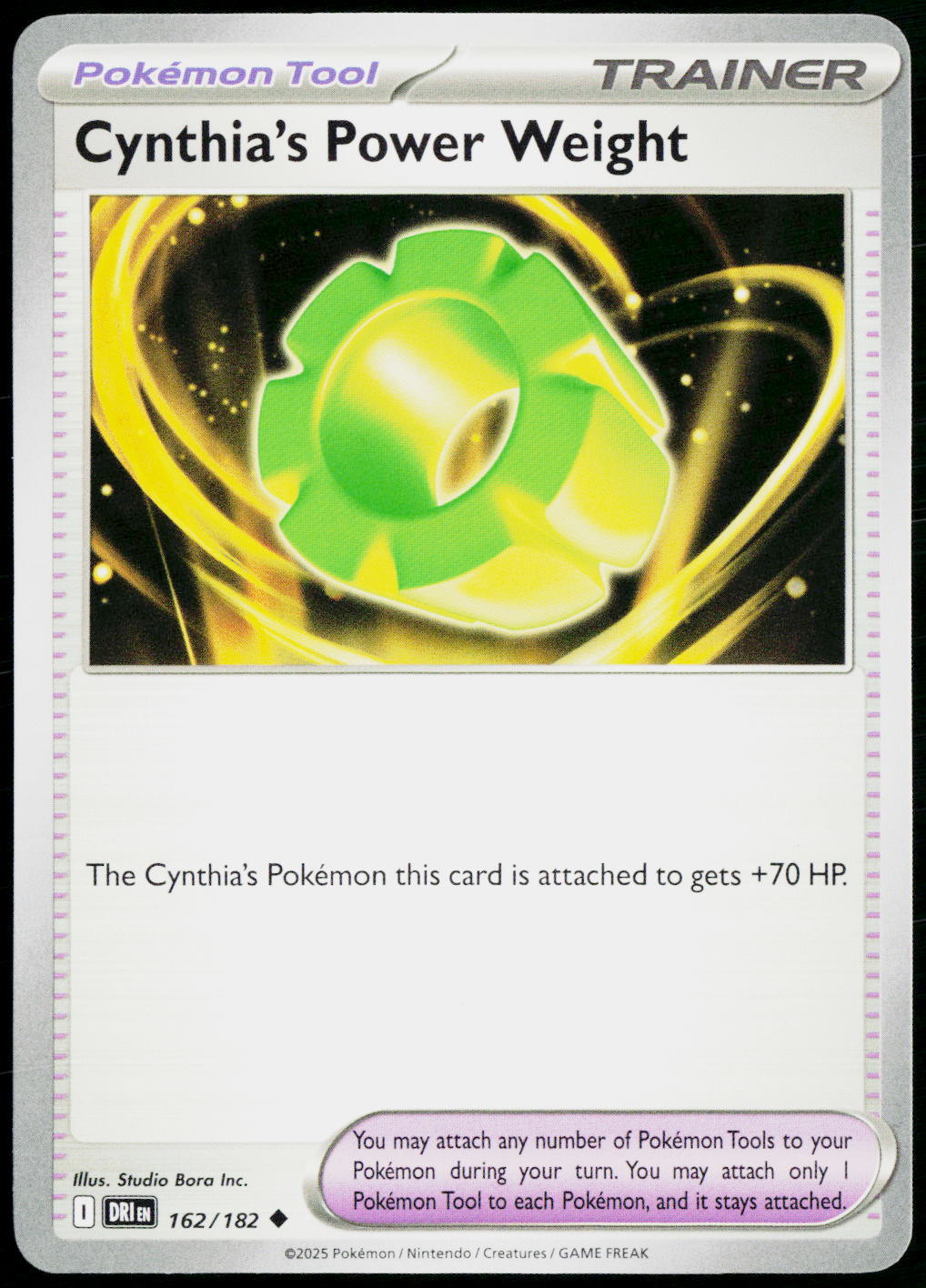 Cynthia's Power Weight 162/182 EN non-holo - original scanned front