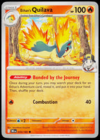 Ethan's Quilava 033/182 EN non-holo - original scanned front
