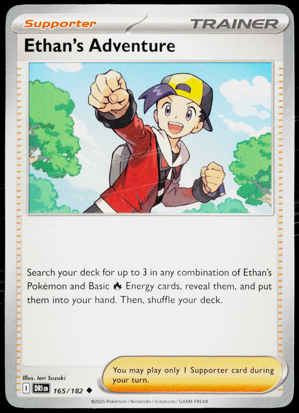 Ethan's Adventure 165/182 EN non-holo - original scanned front