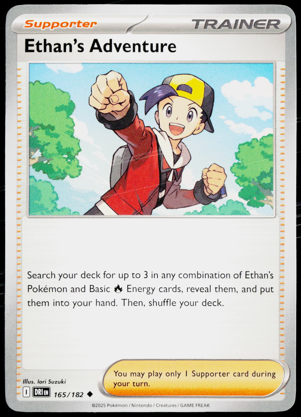 Ethan's Adventure 165/182 EN non-holo - original scanned front