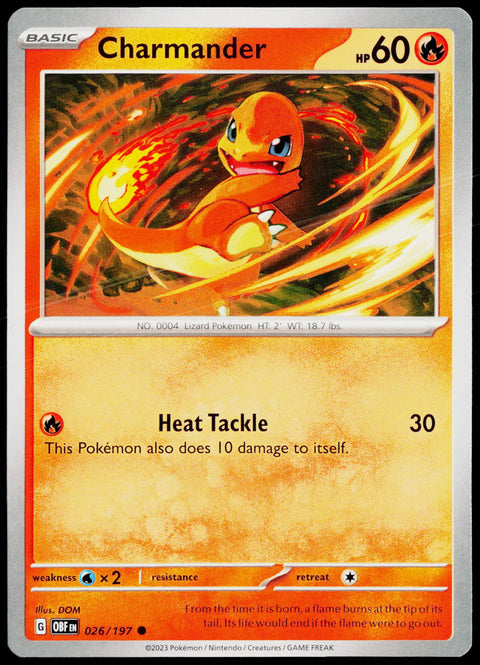 Charmander 026/197 EN non-holo - original scanned front