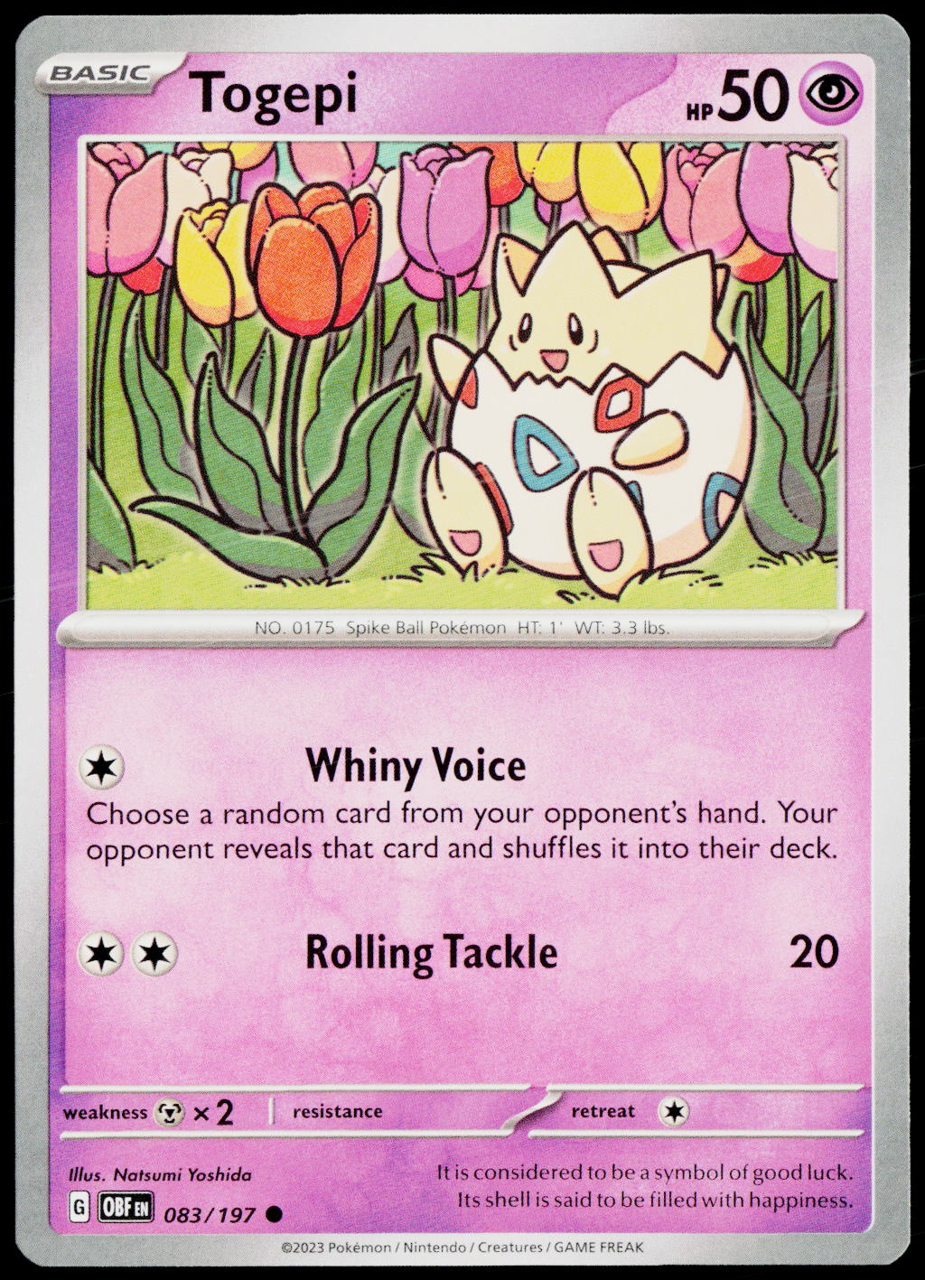 Togepi 083/197 EN non-holo - original scanned front