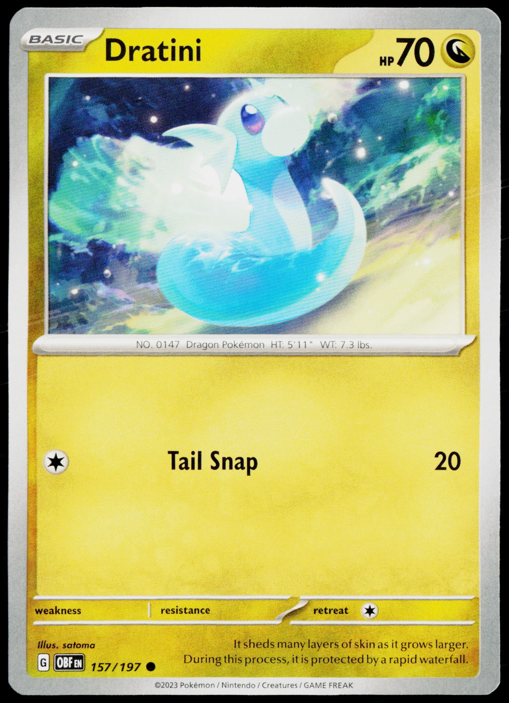 Dratini 157/197 EN non-holo - original scanned front