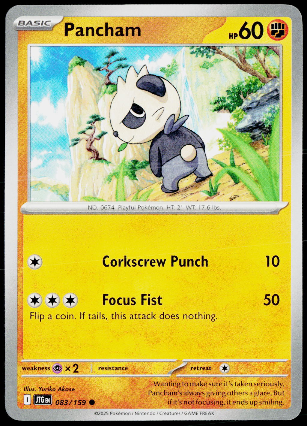 Pancham 083/159 EN non-holo - original scanned front