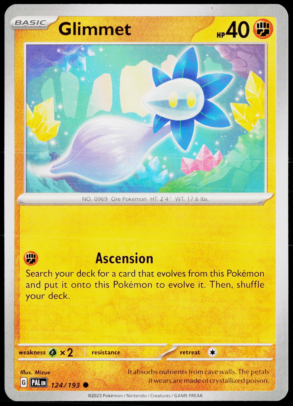 Glimmet 124/193 EN non-holo - original scanned front