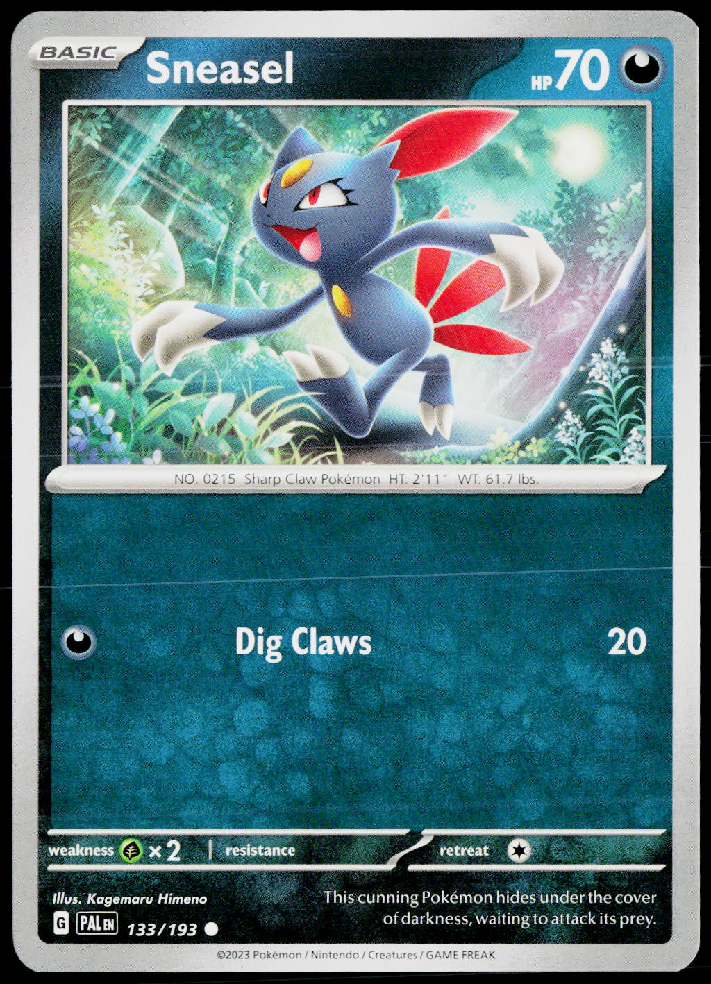 Sneasel 133/193 EN non-holo - original scanned front
