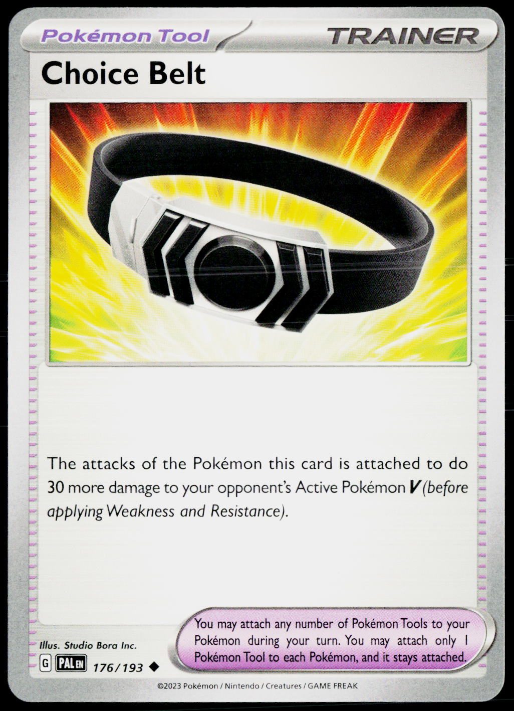 Choice Belt 176/193 EN non-holo - original scanned front