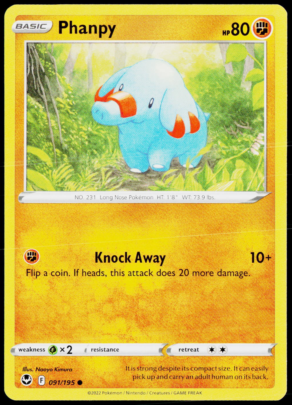 Phanpy 091/195 EN non-holo - original scanned front
