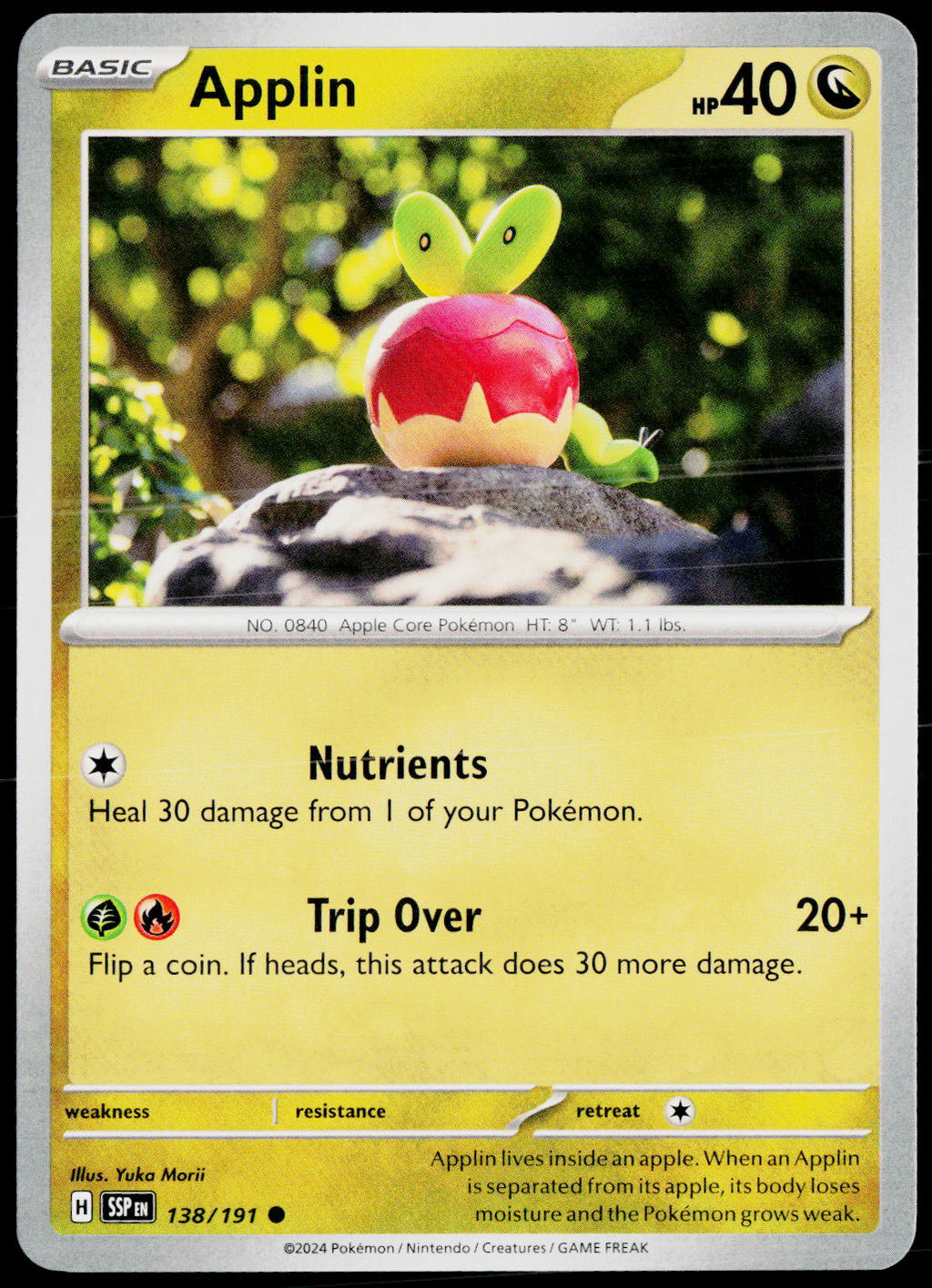 Applin 138/191 EN non-holo - original scanned front