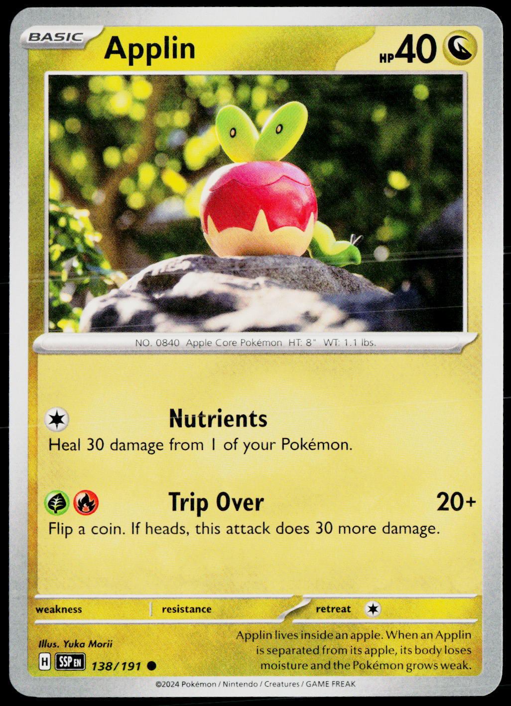 Applin 138/191 EN non-holo - original scanned front