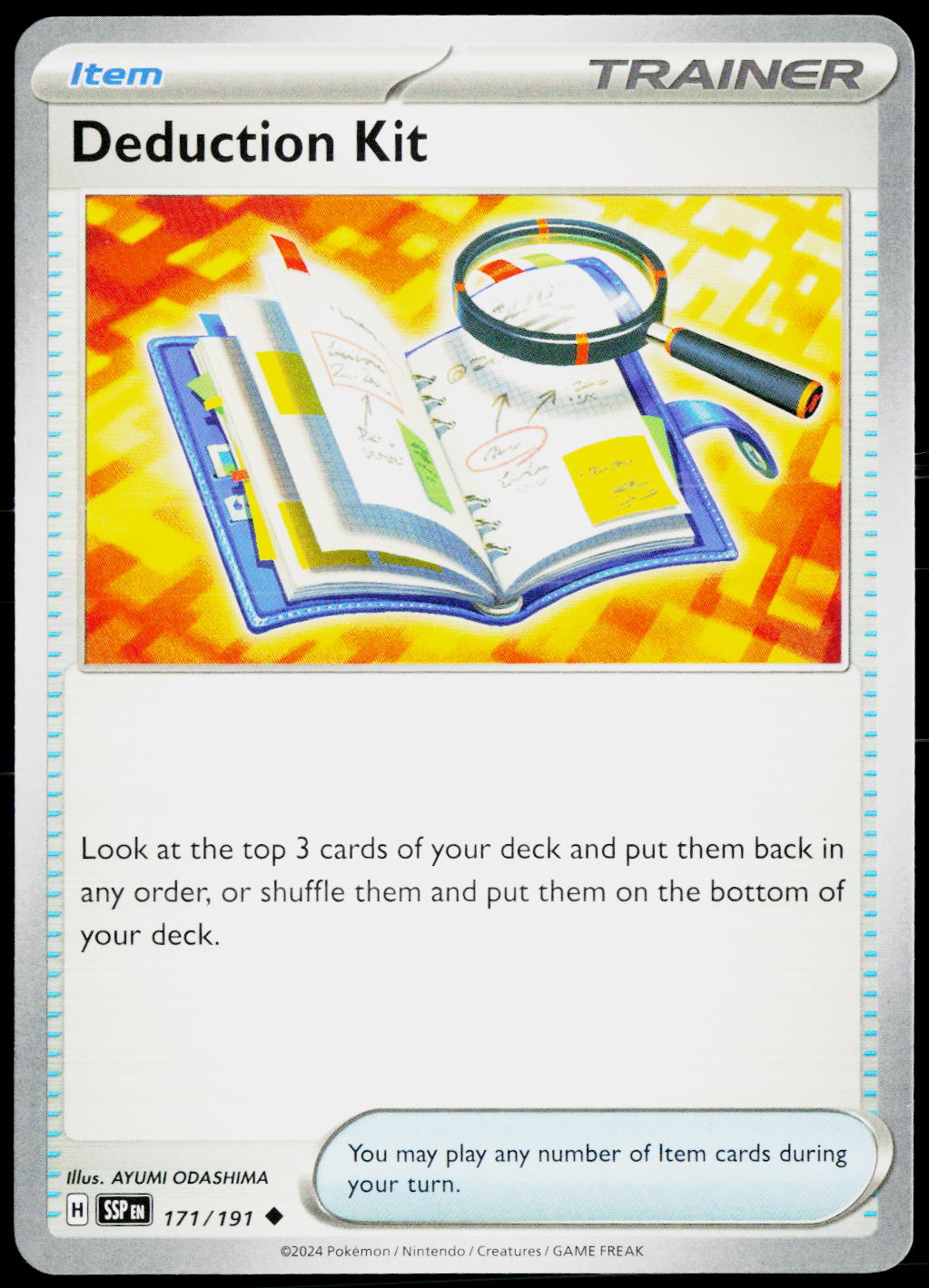 Deduction Kit 171/191 EN non-holo - original scanned front