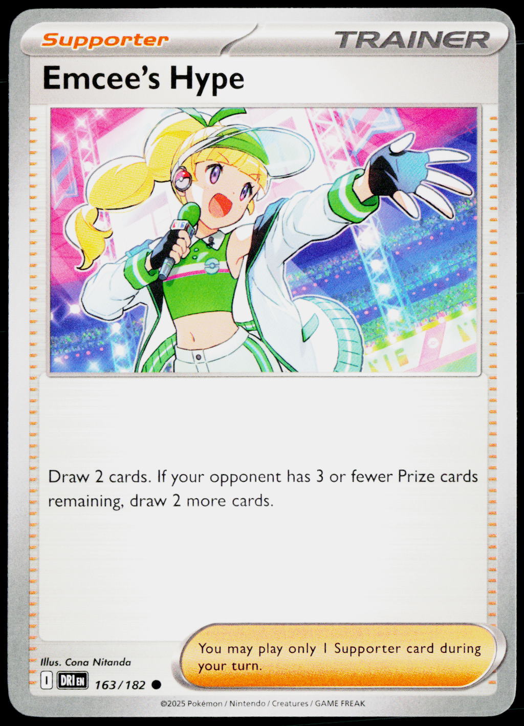 Emcee's Hype 163/182 EN non-holo - original scanned front