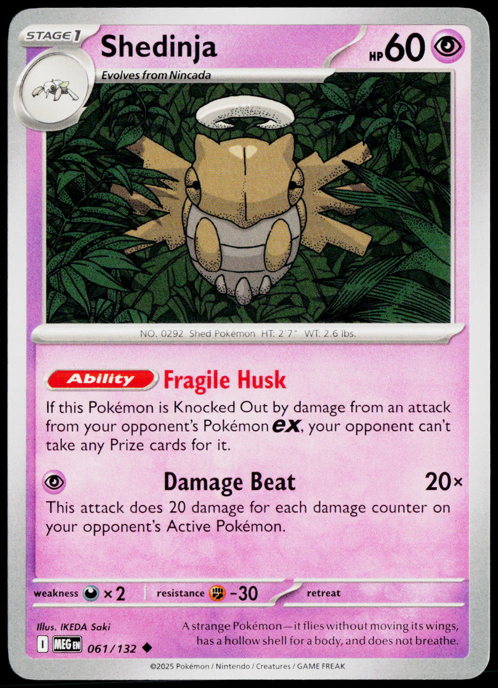 Shedinja 061/132 EN non-holo - original scanned front