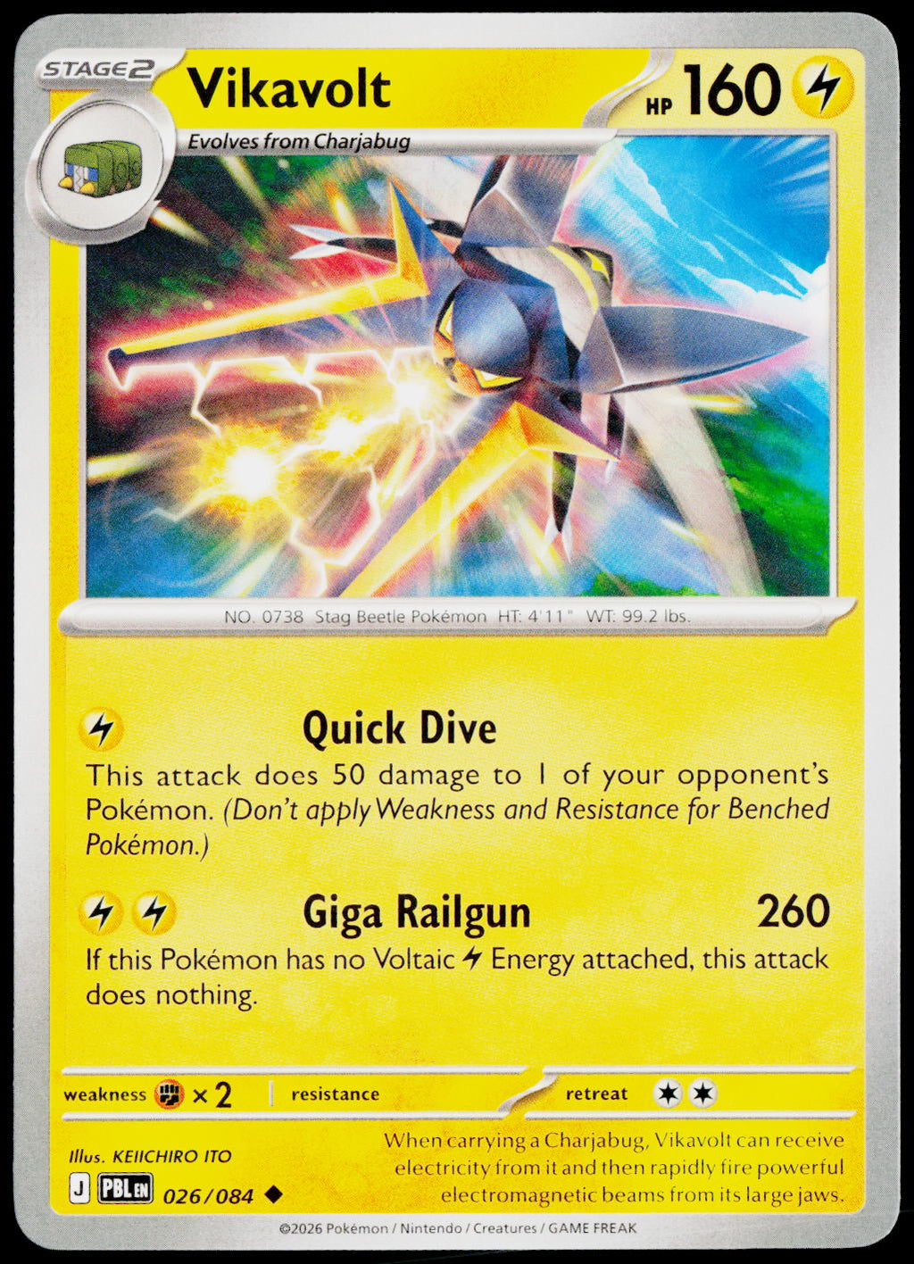 Vikavolt 026/084 EN non-holo - original scanned front
