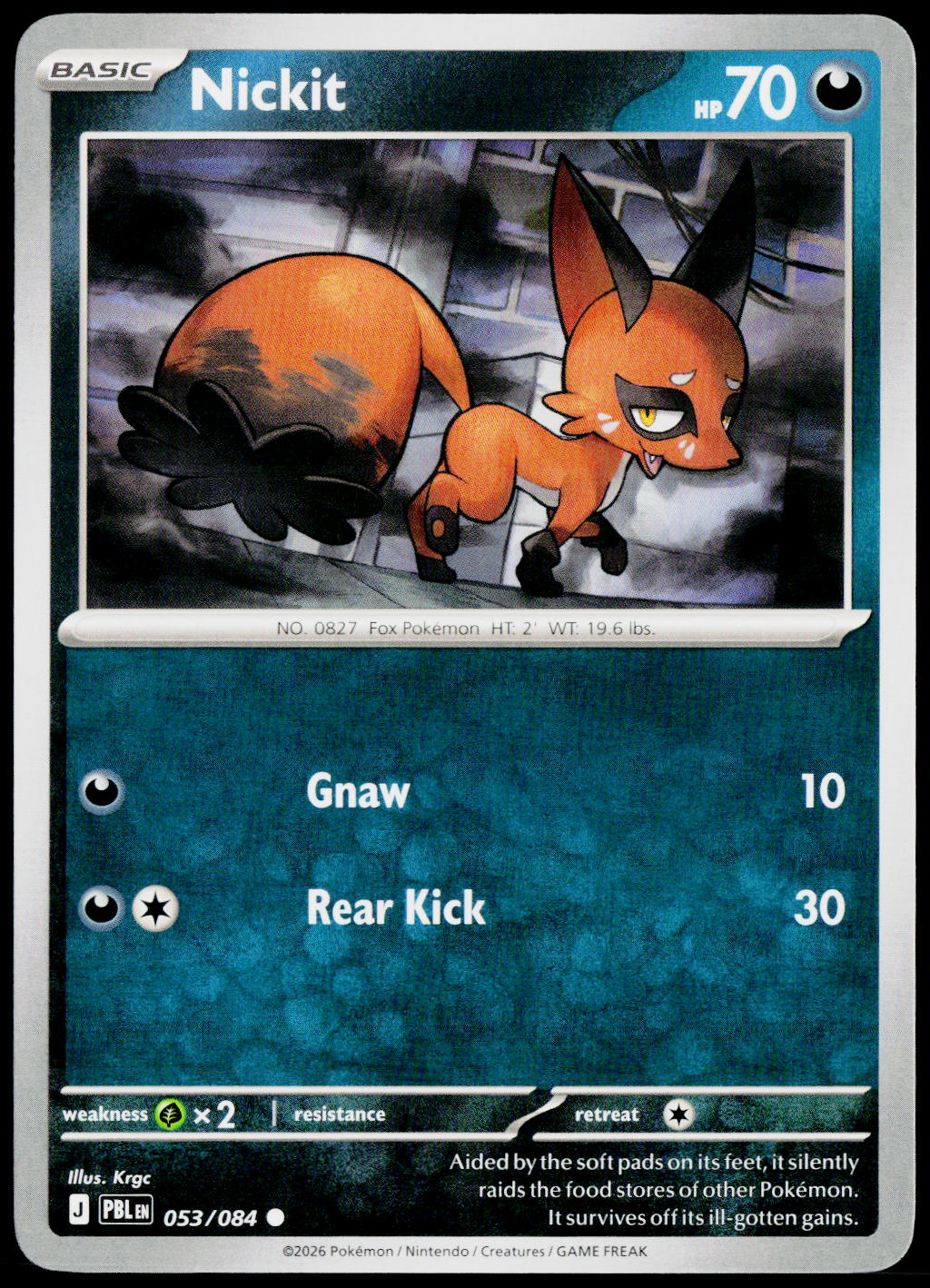 Nickit 053/084 EN non-holo - original scanned front
