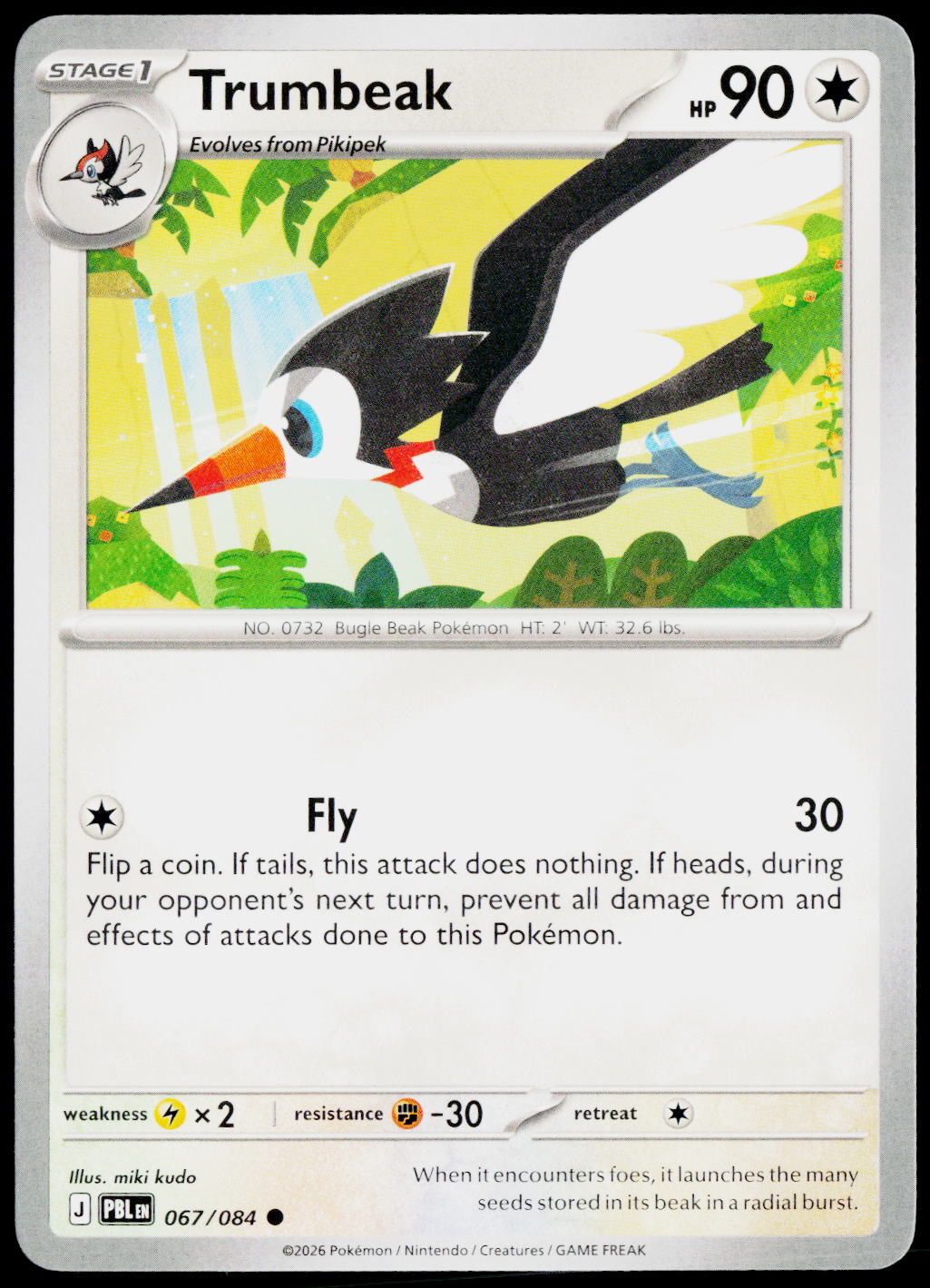 Trumbeak 067/084 EN non-holo - original scanned front