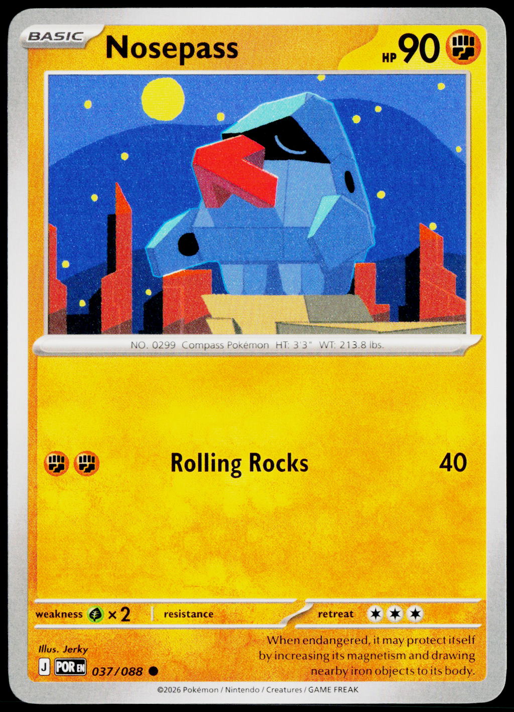 Nosepass 037/088 EN non-holo - original scanned front