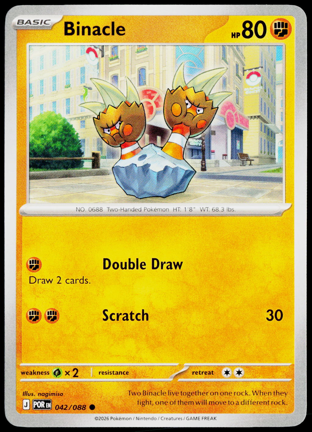 Binacle 042/088 EN non-holo - original scanned front