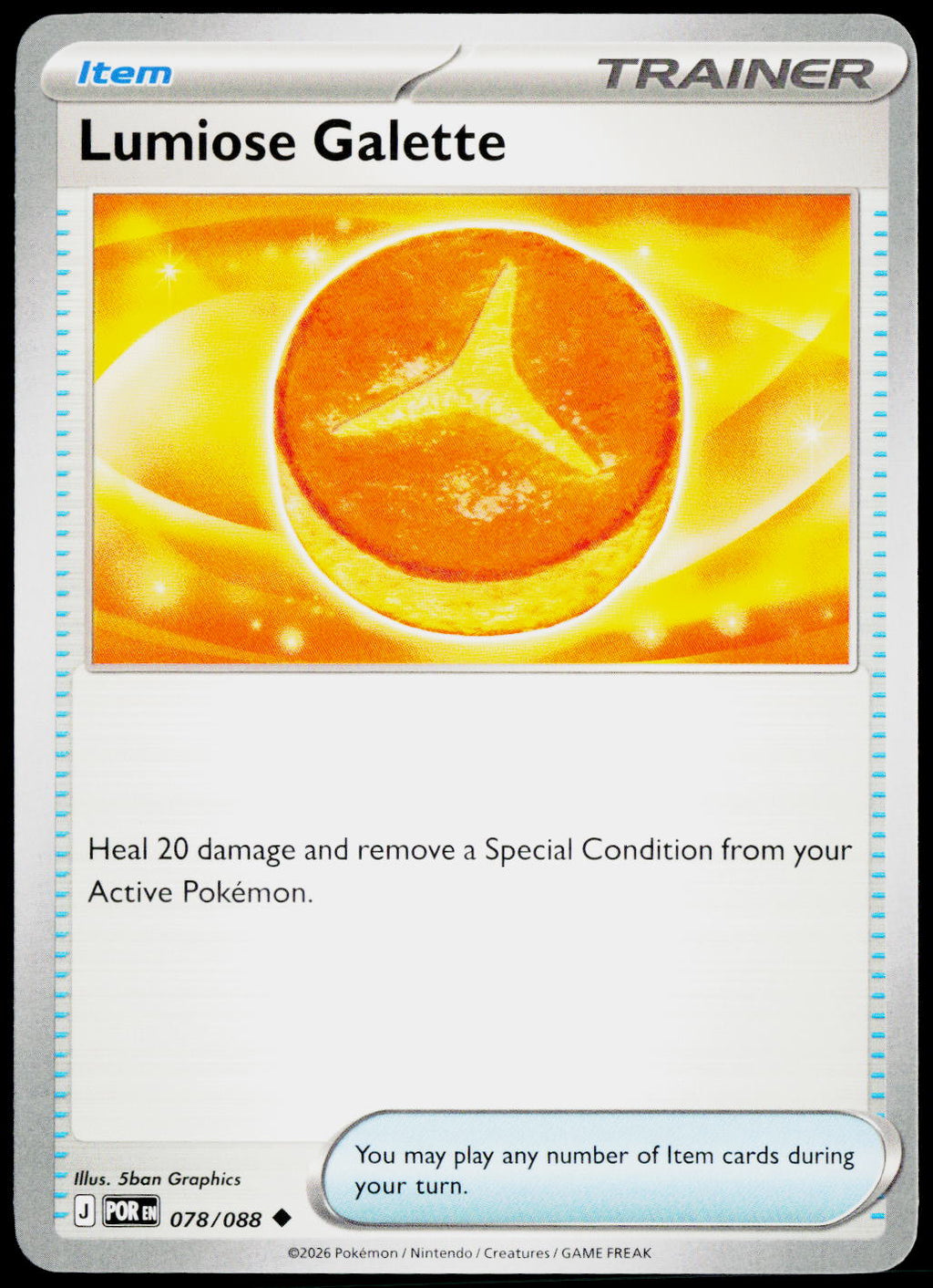 Lumiose Galette 078/088 EN non-holo - original scanned front