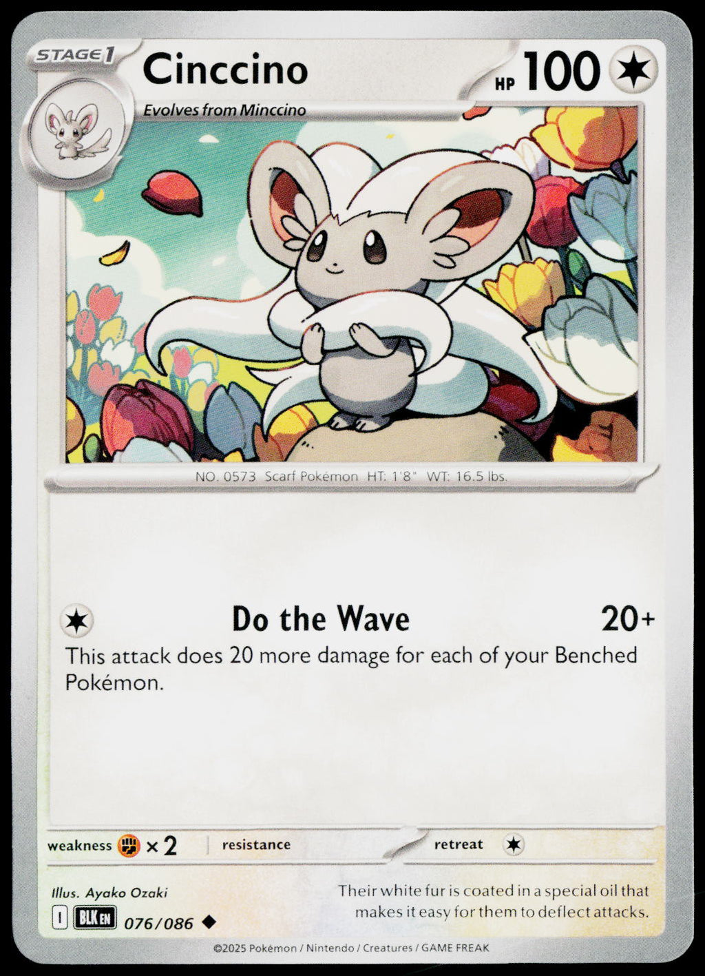 Cinccino 076/086 EN non-holo - original scanned front