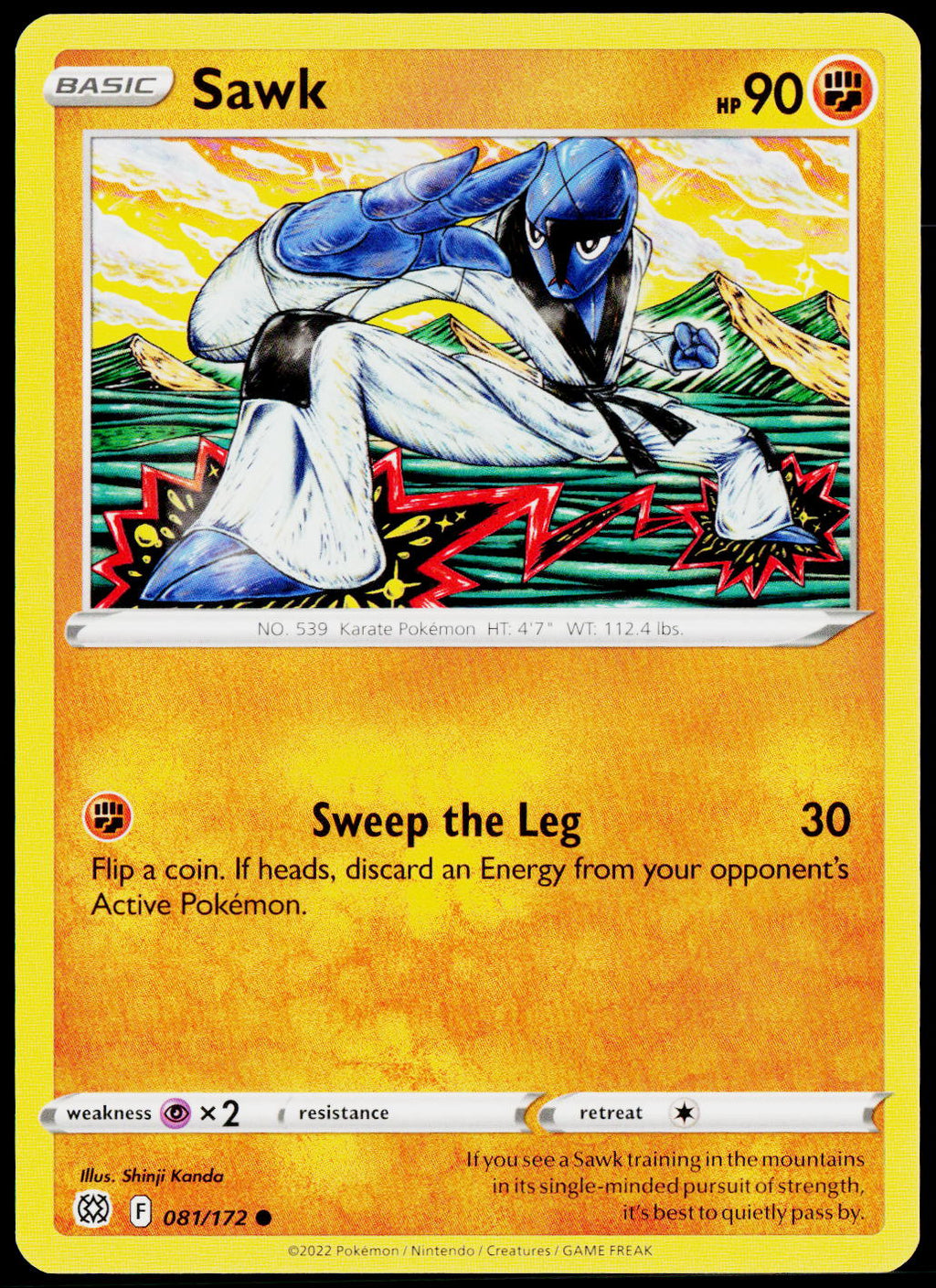 Sawk 081/172 EN non-holo - original scanned front