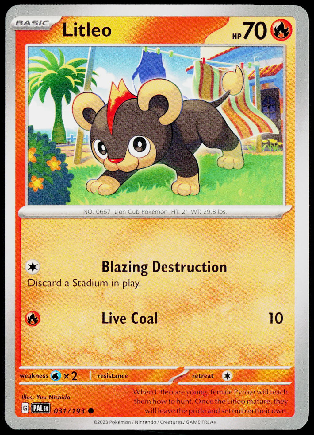 Litleo 031/193 EN non-holo - original scanned front