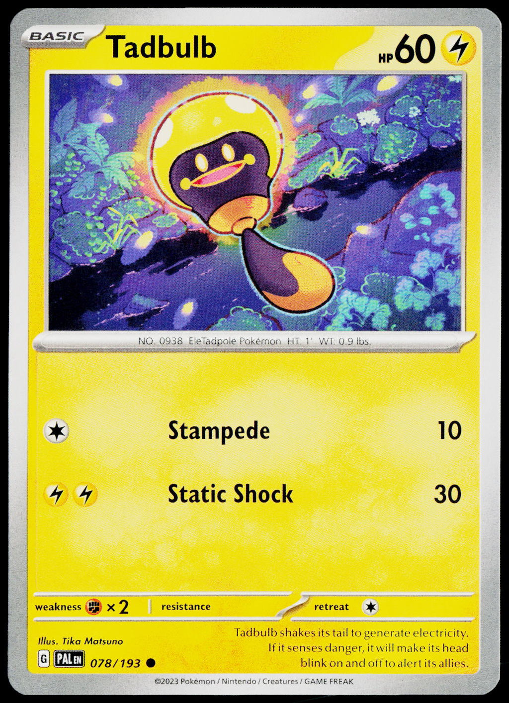 Tadbulb 078/193 EN non-holo - original scanned front