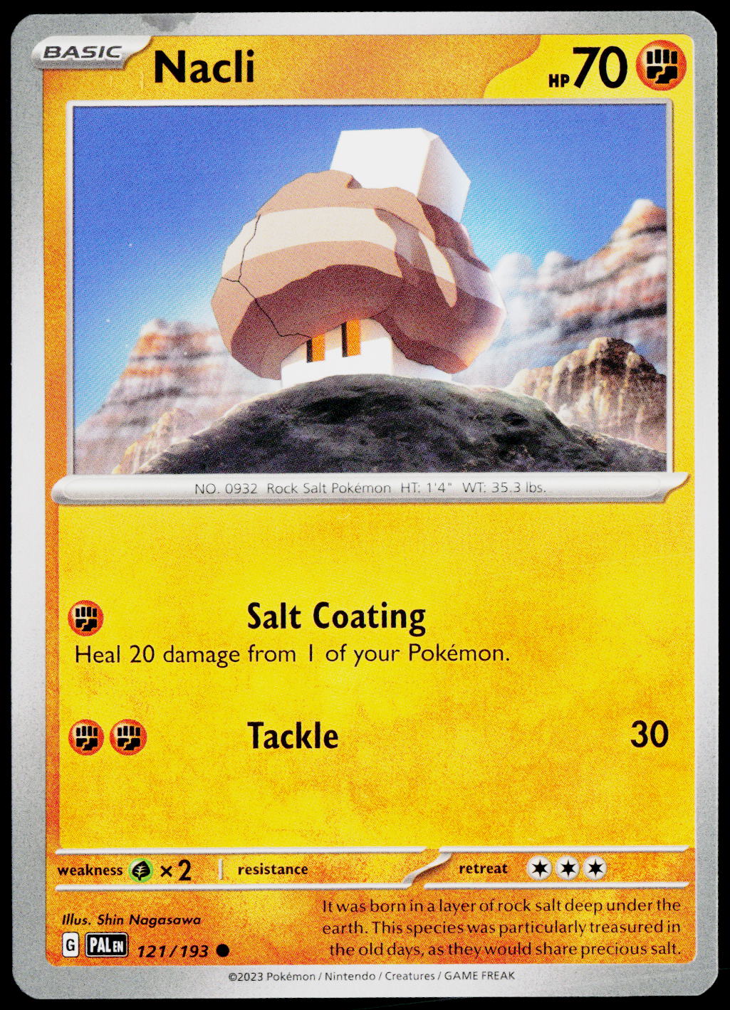 Nacli 121/193 EN non-holo - original scanned front