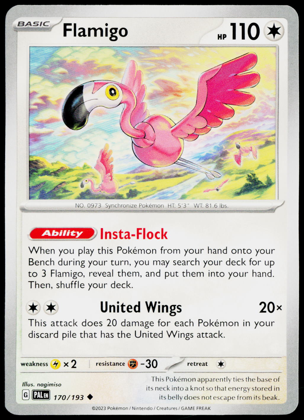 Flamigo 170/193 EN non-holo - original scanned front