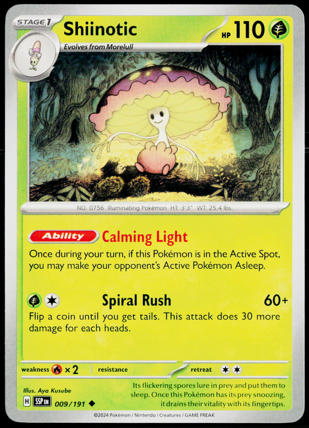 Shiinotic 009/191 EN non-holo - original scanned front