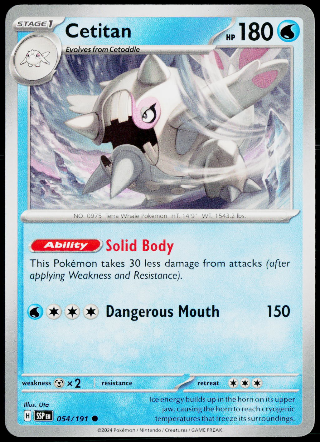 Cetitan 054/191 EN non-holo - original scanned front
