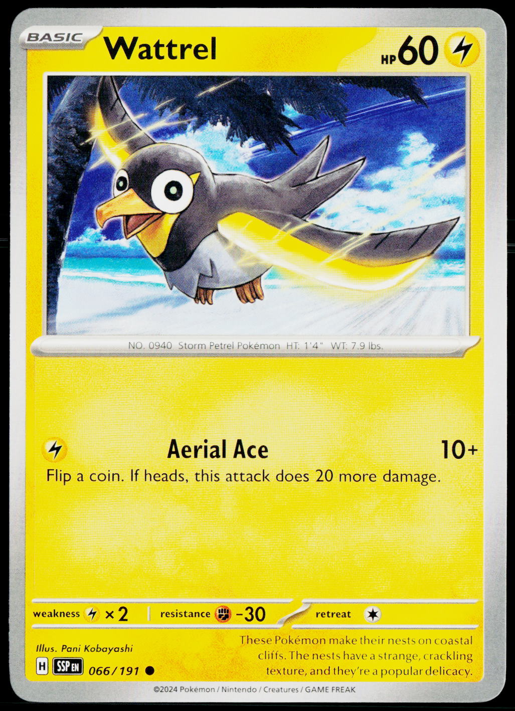Wattrel 066/191 EN non-holo - original scanned front