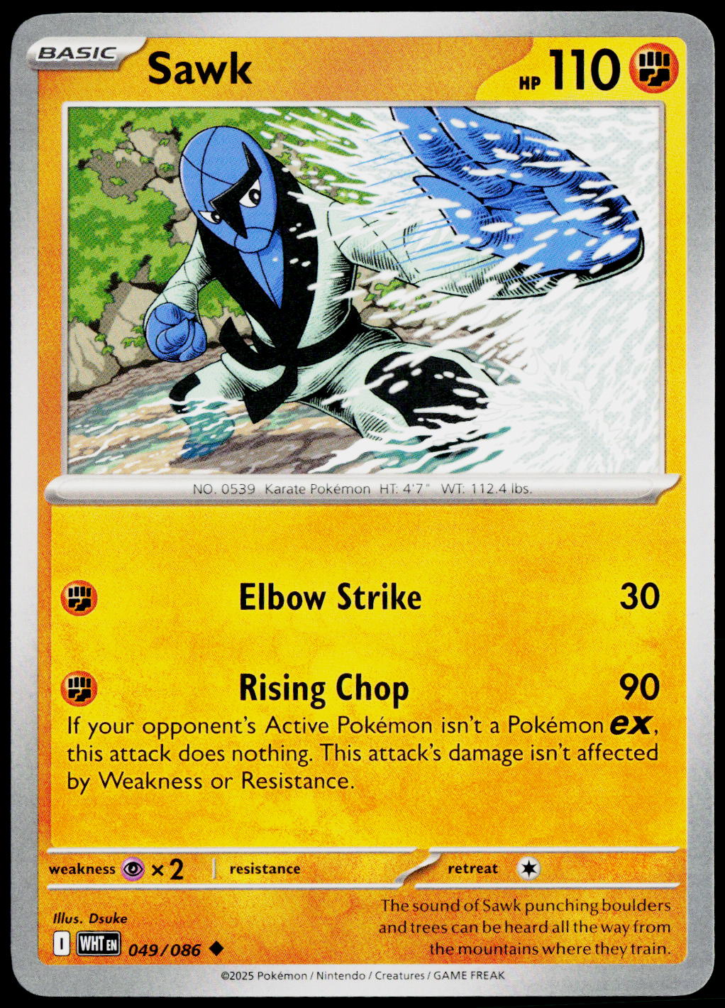 Sawk 049/086 EN non-holo - original scanned front