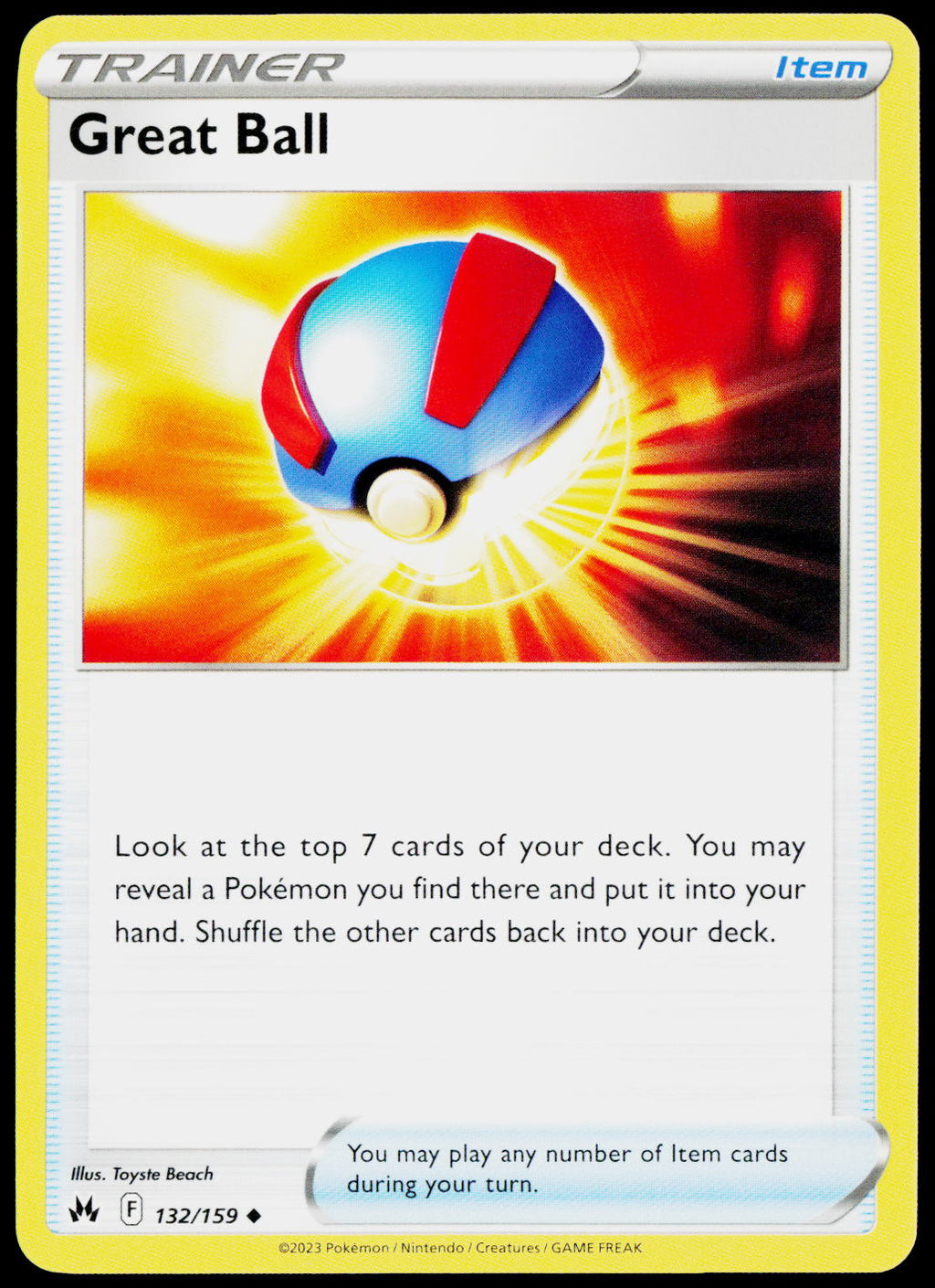 Great Ball 132/159 EN non-holo - original scanned front