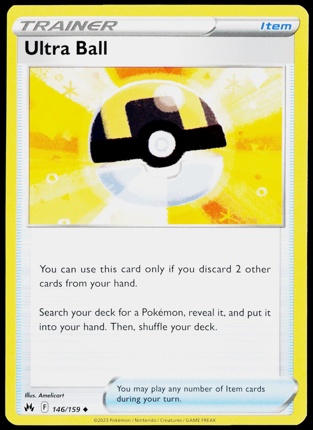 Ultra Ball 146/159 EN non-holo - original scanned front