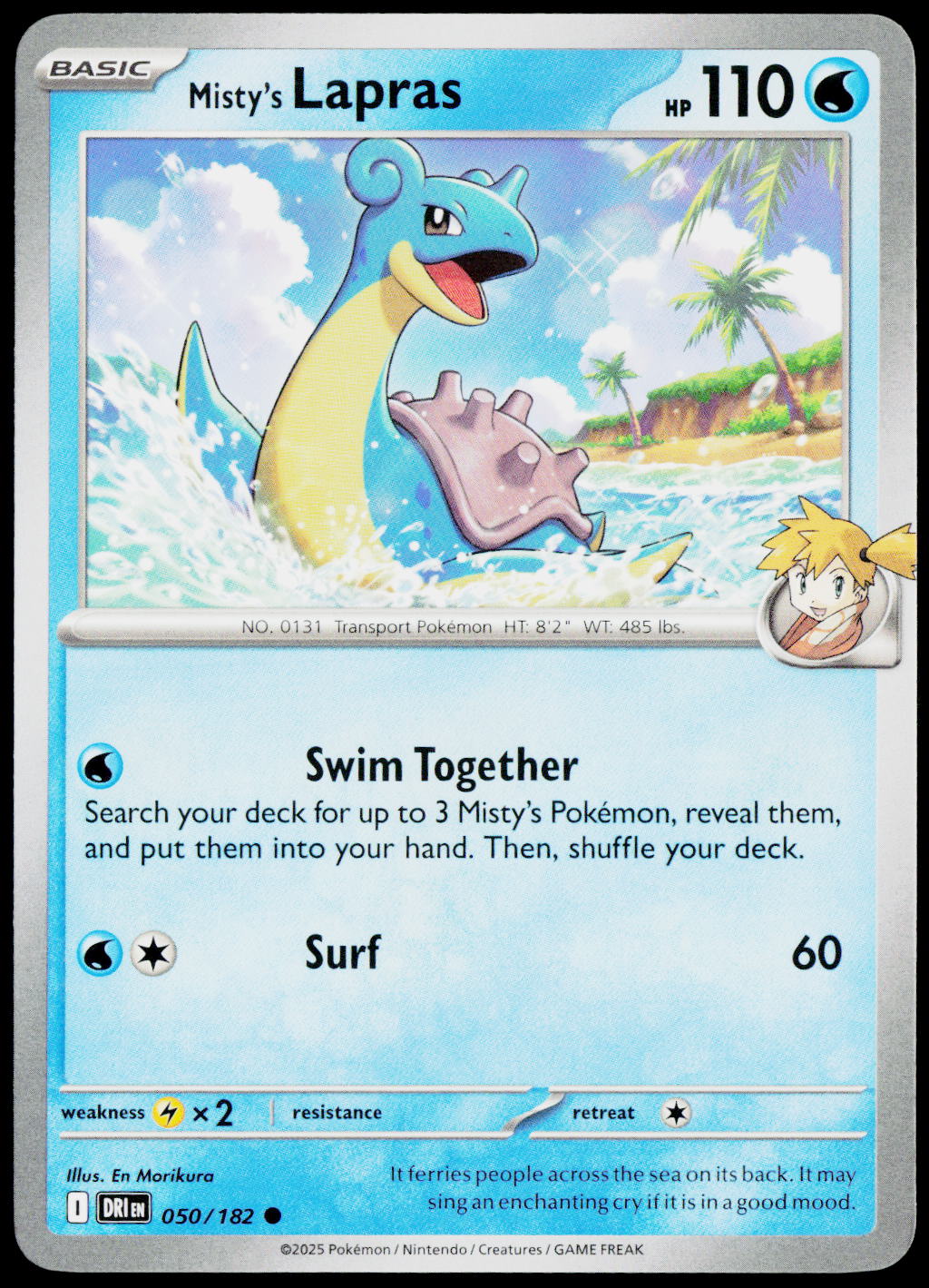 Misty's Lapras 050/182 EN non-holo - original scanned front